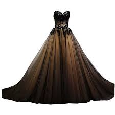 Kivary Sweetheart Black Tulle Gold Lace Corset Ball Gown Gothic Prom Wedding Dresses Ball Gowns Gold Evening Dresses Gold Evening Gowns