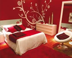 Red White Paint Girl Bedroom Bedrooms Bed Chairs Pillows Red White Art Paint Red Bedroom Red Bedroom Walls Red Bedroom Decor Red Bedroom Colors