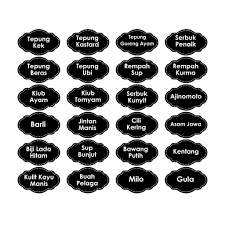 4 pilihan warna iaitu pink, hitam biru gelap dan tranparent. 48pcs Kitchen Sticker Label Sticker Dapur Shopee Malaysia