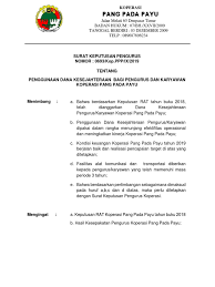 5 contoh surat serah terima jabatan berbagai keperluan Contoh Sk Pengurus Koperasi Pdf Cara Golden