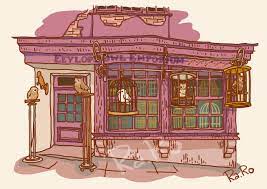 source eeylops owl emporium is a dark shop that sells owls.description eeylops owl emporium was a chain of shops that sells owls and supplies to care for them, such as food. Diagon Alley Eeylops Owl Emporium Harry Potter Drawings Harry Potter Fan Art Harry Potter
