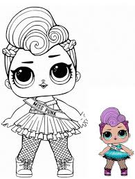 Lol Miss Punk Para Colorear Unicorn Coloring Pages Cartoon Coloring Pages Lol Dolls