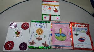 Happy tihar 2076 > this post is giving some ideas about how to make happy diwali greeting cards. Greeting Card Making Competition Giis Chinchwad Pune
