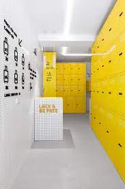 Wanna One Shapes Madrids Urban Lockers Following The Leave Your Luggage Live The City Concept Office Interior Design Medical Office Interior Gym Interior