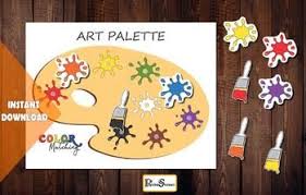 Color Matching Game 3 Part Cards Learning Colors And Three Part Card Printab Learning Colors Matching Games Spray Print