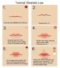How To Draw Realistic Lips On We Heart It Lips Drawing Digital Art Tutorial Drawings