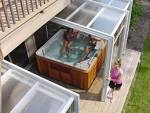 Enclosed hot tub rooms