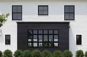White window frames set off the window against the bright background. Exterior Window Trim Styles Outdoor Window Trim Inspiration Photos