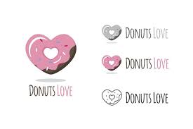 Donuts Love Donuts Shop Logo Shop Logo Donut Shop Donut Logo