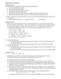 Calcium oxide + water ¼ calcium hydroxide reaction 2: Supplement Ap Chemistry
