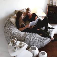 Vetsak Large Flokati The Family Beanbag Ergonomisches Sitzen Sitzsack Sitzen