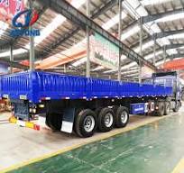 2 Axles Side Board High Bed Semi Trailer for Container and ...