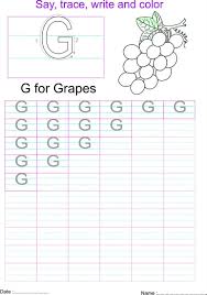 English Capital Letter G Worksheet Letter G Worksheets Preschool Letters English Worksheets For Kids