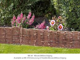 Willow canes and saplings are rapidly renewable. Willow Border And Edging Project Small House