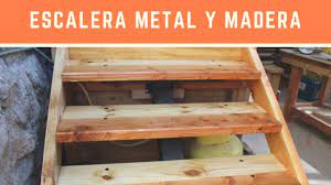 Entonces, aplica un poco de. Construccion Escalera Metal Y Madera Parte 2 Youtube