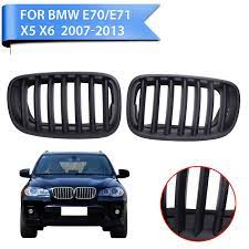 Front Grille Kidney Grills Lattice For Bmw E70 E71 X5 X6 Suv M Sport Xdrive 2007 2013 Matte Black Car Styling P423 Matte Black Cars Black Car Bmw