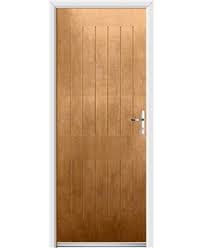 With the right bracing, a door made from tongue and groove wood is solid and will hold up over the years. Ultimate Tongue Groove 5 Rockdoor In Irish Oak Value Doors Uk