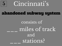 You can use this swimming information to make your own swimming trivia questions. 12 Trivia Questions To Test Your Cincy Knowledge Cincinnati Refined