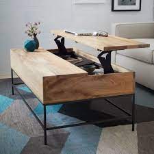 A large and in charge coffee table that has a cool and stylish industrial feeling to it. 19 Really Amazing Coffee Tables With Storage Space