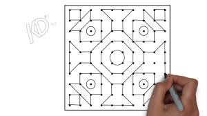 These puzzles teacher basic skills such as counting, alphabet, and skip counting. Dot Rangoli 10x10 10 X 10 Dot Rangoli Design 2017 Simple Rangoli Easy Rangoli Step By Step Youtube