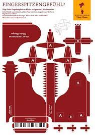 Basteln mit und für kinder: Klavierforum Bastelbogen Gewinnspiel Paper Models Paper Doll House Paper Toys