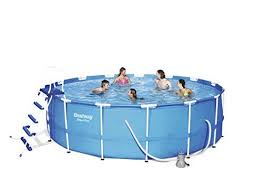 Bestway Steel Pro Frame Swimming Pool Set 15 Feet X 48 Inch Spa Pool Swimming Pools Garden Tools