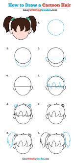 Instead of trying to draw each individual hair, draw large shapes and tufts. How To Draw Cartoon Hair Really Easy Drawing Tutorial