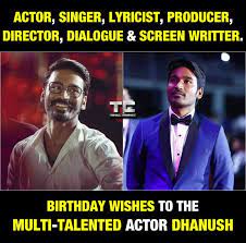 It reminds us of that day when the heavens gave miracles our way. Troll Cinema Happy Birthday Dhanush Facebook