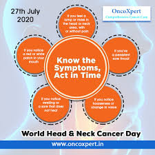 Frequent nosebleeds, ongoing nasal congestion, or chronic sinus infections that do not respond to treatment. Oncoxpert The World Head Neck Cancer Day Is Observed Facebook