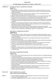 resume samples hardware engineer