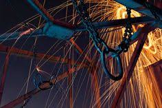 Lightpainting Photo Graphique Photographie Nuit Etincelles Lumiere Tuyaux Urbex Laine D Acier Pose Longue Chaine Port D Pose Longue Photographie Art
