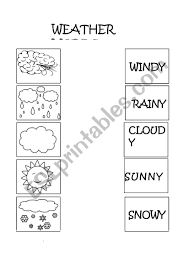Weather coloring pages are a fun way for kids of all ages to develop creativity, focus, motor skills and color recognition. Weather Words Coloring Page Esl Worksheet By Dschoenfeld