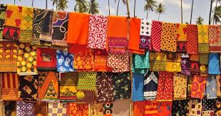 Marche Africain Colore Photo Stock Tissu Africain Africaine Photos
