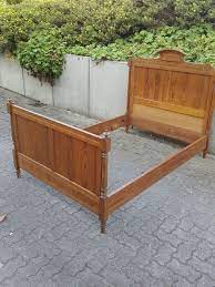 Amerikanisches bett mit vielen kissen; Altes Bett Frankreich Um1900 Pitch Pine 120 X 190 Landhaus Shabby Chic Daybed Brundert Hamburg