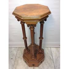 Smaller pedestals, especially if round in shape, may be called socles. Gothic Hexagonal Statue Pedestal Stands Pedestals The Crypt