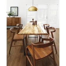 Room Board Chilton 84w Table In Spalted Sugarberry Dining Table Modern Dining Table Modern Dining Room