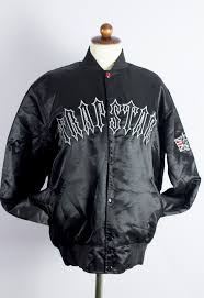 Trapstar Bomber Stadium Jacket Size Small Black Stussy Style