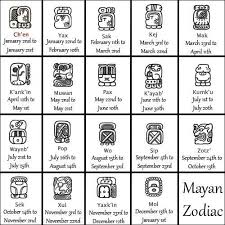 The Mayan Astrology Signs Are Divided Into 19 Zodiac Signs In An Astrological System That Was Developed By Ancient M Mayan Astrology Mayan Zodiac Mayan Tattoos