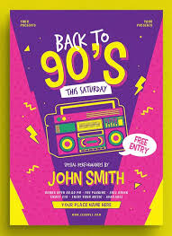 90s Radio Music Flyer By Guuver On Envato Elements Music Flyer 90s Graphic Design Graphic Design Flyer