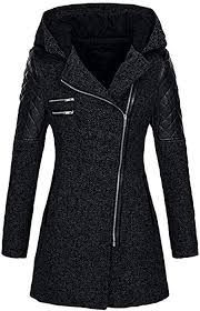 Womens Hooded Zipper Coat Plus Size Winter Clearance Warm Slim Jacket Thick Parka Overcoat Cotton Wool Outwe Winter Jackets Women Coats For Women Zipper Coats