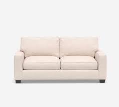This superb sofa can be smoothly transformed from float is a colorful sofa with modular arms and headrests. Pb Comfort Square Arm Upholstered Sleeper Sofa With Memory Foam Mattress Pottery Barn