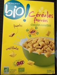 Cereales Fourrees Monoprix Bio 325g