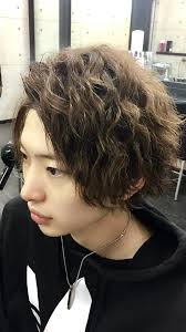 メンズセット メンズパーマ men shairstyles 男性の髪 ミディアムロング 無造作ヘア