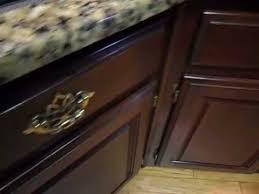 It doesn't help that the kitchen is one of the busiest rooms in the house. Touch Up And Seal Worn Mahogany Cabinets Youtube