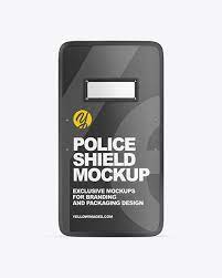 Download Police Shield Mockup In Apparel Mockups On Yellow Images Object Mockups