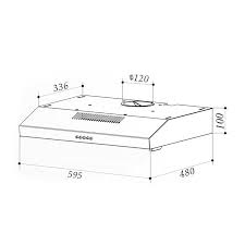 Klarstein Contempo Hotte Casquette Aspirante 60cm 175 M H Led Inox Acryl