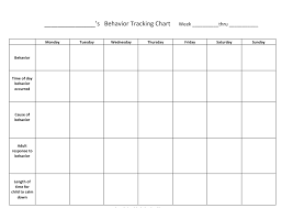 behavior tracking data sheet or form behavior tracking