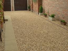 Installing a gravel or stone driveway is more economical than a concrete, asphalt or paver driveway. Golden Corn Flint Gravel Used On A Domestic Driveway Supplied By Stone Warehouse Landscape Stone Brick Wallpaper Interior Design Stone Decor