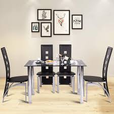 China Wholesale 4 Legs 12mm Thick Tempered Glass Dining Table Dinette Furniture Dining Table Modern Rectangle Dining Tables