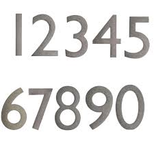House numbering is the system of giving a unique number to each building in a street or area, with the intention of making it easier to locate a particular building. Architectural Mailboxes 4 Inch Cast Brass House Numbers Prime Mailboxes